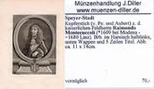 Speyer-Stadt Mittelalter bis ca. 1900.
