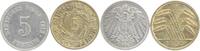 Deutsches Reich LOT: 5 Pfennig -