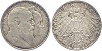 Baden 2 Mark Friedrich I. 1856-1907. -