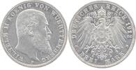 Württemberg 3 Mark 1912 F Wilhelm II. 1891-1918. min. Haarlinien, vz / vorzüglich+