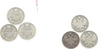 Russland LOT: 15 Kopeken Nikolaus II. 1894-1917. -