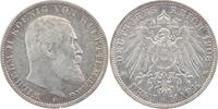 Württemberg 3 Mark 1908 F Wilhelm II. 1891-1918. sehr schön / f. vorzüglich