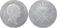 Kronen-Taler 1813 Bayern Maximilian I. Joseph (als König) 1806-1825, Prägungen als König. SF., sehr schön