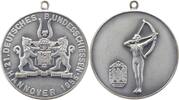 Deutsche Bundesschiessen Versilb. Medaille Deutsches Bundesschiessen Hannover 1955 (21.). -