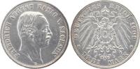 Sachsen 3 Mark 1909 E Friedrich August III. 1904-1918. Haarlinien, ss-vz... 45,00 EUR  zzgl. 4,00 EUR Versand