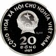 ASIA  Vietnam 20 dong 1989, NGC PF64 UC, "100th Anniversary of the Birth of Ho Chi Minh"