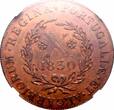 10 reis Azores (Terceira Island)  1830, NGC MS62, "Maria II in exile (1828-1833)"