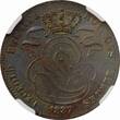 5 centimes Belgium  1837, NGC MS63 BN, "King Leopold I (1832 - 1865)"