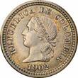 5 centavos Colombia  1902, PCGS MS63, "Republica de Colombia (1886 - 1914)"
