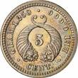 5 centavos Colombia  1902, PCGS MS63, "Republica de Colombia (1886 - 1914)"