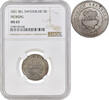 5 rappen Swiss Cantons 1831, NGC MS63, Canton of Fribourg (1804 - 1846) -