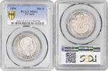 500 reis Portugal 1856, PCGS MS63, King Pedro V (1853 - 1861) -