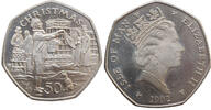 50 pence Isle of Man 1992 AA, UNC, Christmas -