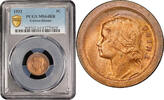 5 centavos Guinea-Bissau 1933, PCGS MS64 RB, Portuguese Colony (1933 - 1974) -