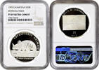 20 riels Cambodia 1995, NGC PF69 UC, Prehistoric Animals - Monoclonius Top Pop -