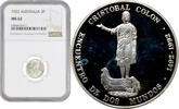3 pence Australia  1922, NGC MS62, King George V (1911 - 1936)