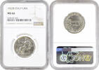 1 lira Italy 1922 R, NGC MS66, King Vittorio Emanuele III (1900-1946) Top Pop -