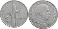 2 lire Italy 1925, XF, King Vittorio Emanuele III (1900 - 1946) -