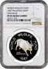 200 piso Philippines 1987, NGC PF69 UC, World Wildlife Fund - Tamaraw -