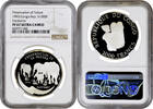 1000 francs Congo Republic 1993, NGC PF67 UC, Preservation of Nature - Elephants -
