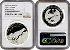 50 kip Laos 1995, NGC PF69 UC, Prehistoric Animals - Megalosaurus Top Pop -