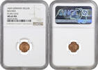 1 heller Bavaria 1829, NGC MS65 RD, King Ludwig I (1825 - 1848) -