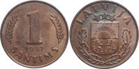 1 santims Latvia 1937, UNC, First Republic (1922 - 1940) -