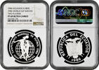 1000 sucres Ecuador 1986, NGC PF69 UC, 1986 FIFA World Cup /two players/ -