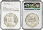 Saxony 2 vereinsthaler 1872, NGC MS62, Anniversary of Golden Wedding -