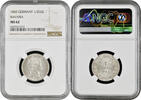 1/2 gulden Bavaria 1845, NGC MS62, King Ludwig I (1825 - 1848) -
