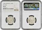 1/2 gulden Bavaria 1849, NGC MS63, King Maximilian II (1848 - 1864) Top Pop -