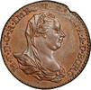 2 liards Austrian Netherlands 1777, PCGS MS64 BN, Maria Theresa (1740 - 1780) Top Pop -