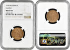 2 centimes Belgium Flemish, NGC MS64 RB, King Albert I (1910 - 1934) -