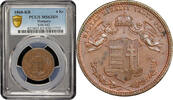 4 krajczar Hungary 1868 KB, PCGS MS63 BN, Emperor Franz Joseph I (1848 - 1916) -