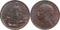 1 centesimo Italy 1916, UNC, King Vittorio Emanuele III (1900 - 1946) -