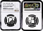 200 korun Czech Republic 2001, NGC PF69 UC, 250th Anniversary - Death of Kilian Ignaz Dientzenhofer Top Pop -