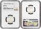 20 centavos Colombia 1938, NGC MS64, República de Colombia (1911 - 1989) -