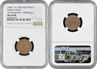 1 franc Belgium 1886-1911, NGC MS64, Prison Hoogstraeten (Merxplas) Top Pop -