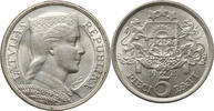 5 lati Latvia 1929, UNC, First Republic (1922 - 1940) -
