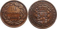 10 centimes Luxembourg 1865 A, XF, Grand Duke William III (1849 - 1890) -