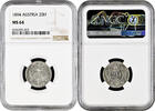 krone Austria 20 hellers 1894, NGC MS64, Austro-Hungarian (1892 - 1918) -