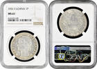 1 piastre French Indochina 1931, NGC MS61, French Indochina (1885 - 1954) -
