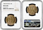 10 centimes France 1900, NGC MS65 BN, Third Republic (1870 - 1941) -