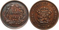 5 centimes Luxembourg 1860 A, AU, Grand Duke William III (1849 - 1890) -