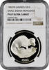 10 dollars Jamaica 1982, NGC PF67 UC, Small Indian Mongoose -