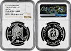 10 leva Bulgaria 1987, NGC PF68 UC, XV winter Olympic Games, Calgary 1988 -