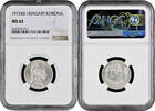 1 korona Hungary 1915 KB, NGC MS62, Emperor Franz Joseph I (1848 - 1916) -