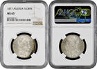 1 florin Austria 1877, NGC MS63, Emperor Franz Joseph I (1848 - 1916) -