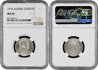 1 corona Austria 1916, NGC MS63, Emperor Franz Joseph I (1848 - 1916) -