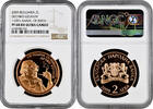 2 leva Bulgaria 2009, NGC PF68 RD UC, 110th Anniversary - Birth of Dechko Uzunov -